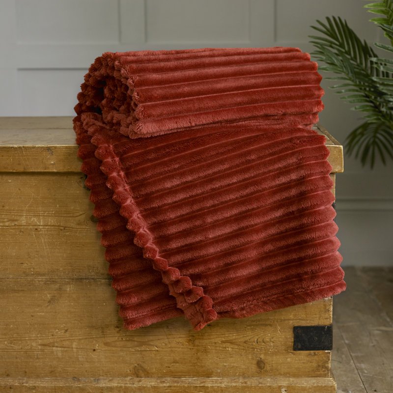 Plain Weave / Muslin Throw Blanket, Red