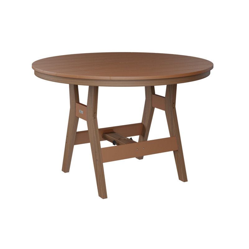 Table de bar ronde 48 po Berlin Gardens Harbor, Acajou antique, Cèdre
