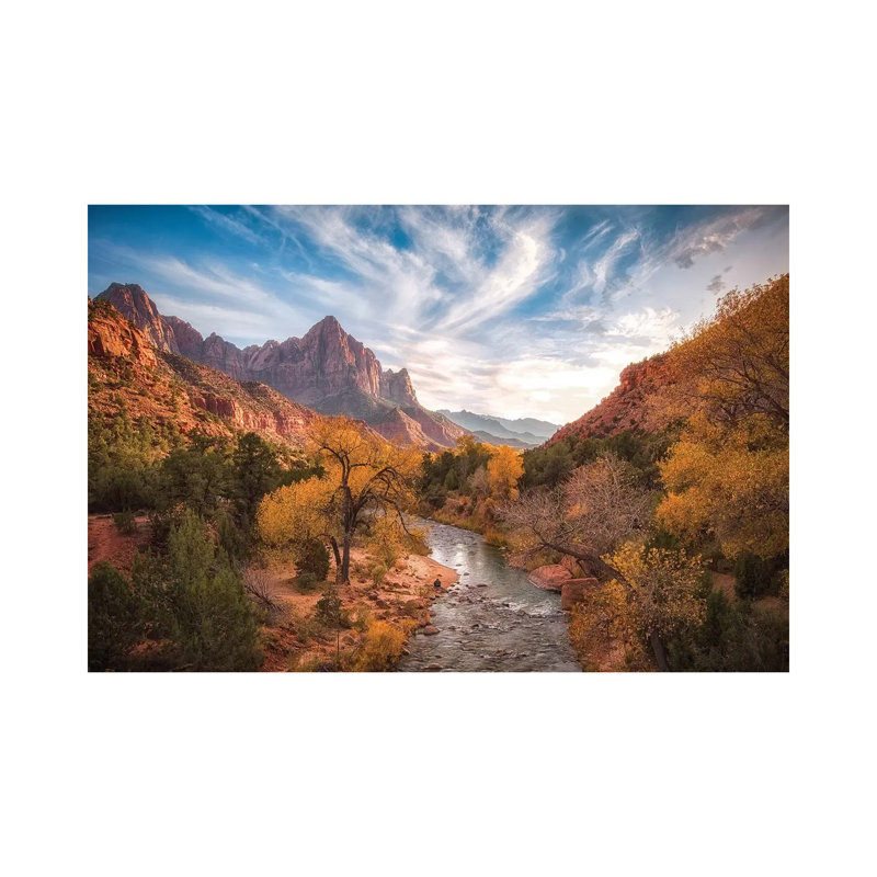 Watchman Sunset 1 Piece Wrapped Canvas Wall Art, 30.48 cm H x 45.72 cm W