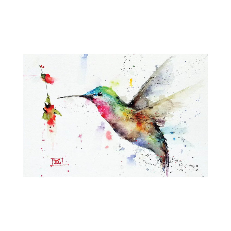 "Incoming" par Dean Crouser - reproduction d'art sur toile tendue, H 8 po x l 12 po x P 0,75 po