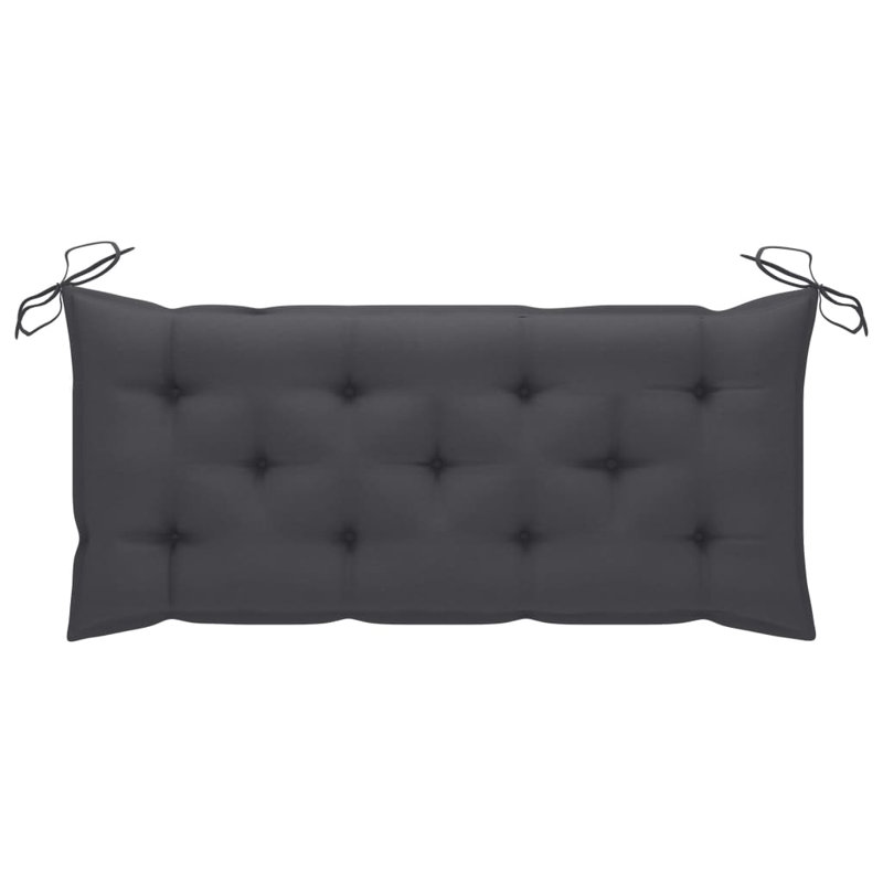 Banc de jardin en bambou / rotin Lydd, Anthracite