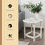 Table d'appoint en plastique Ambudkar Rosecliff-1261795919