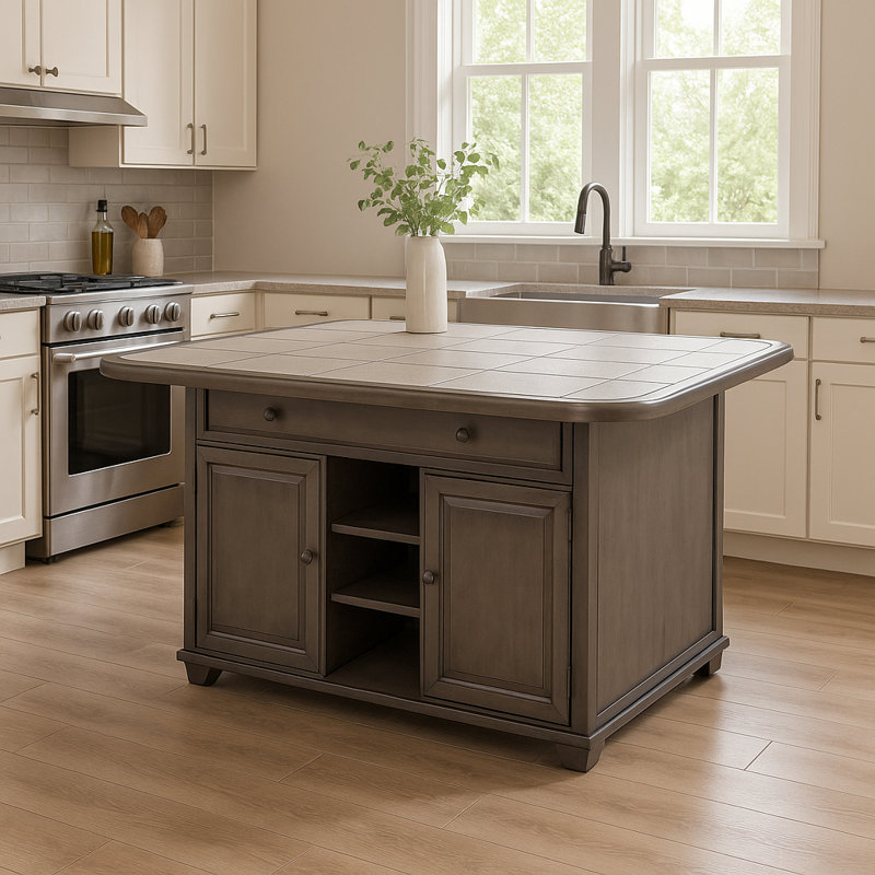 Shades Of Gray Kitchen Island