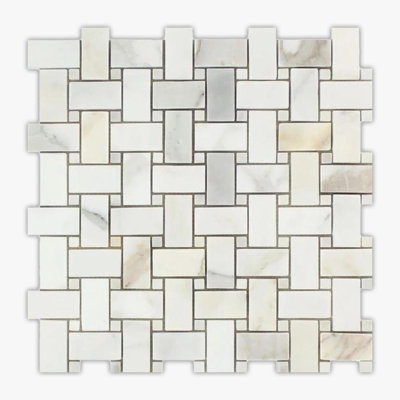 Carreau de mosaïque en marbre 12 po x 12 po