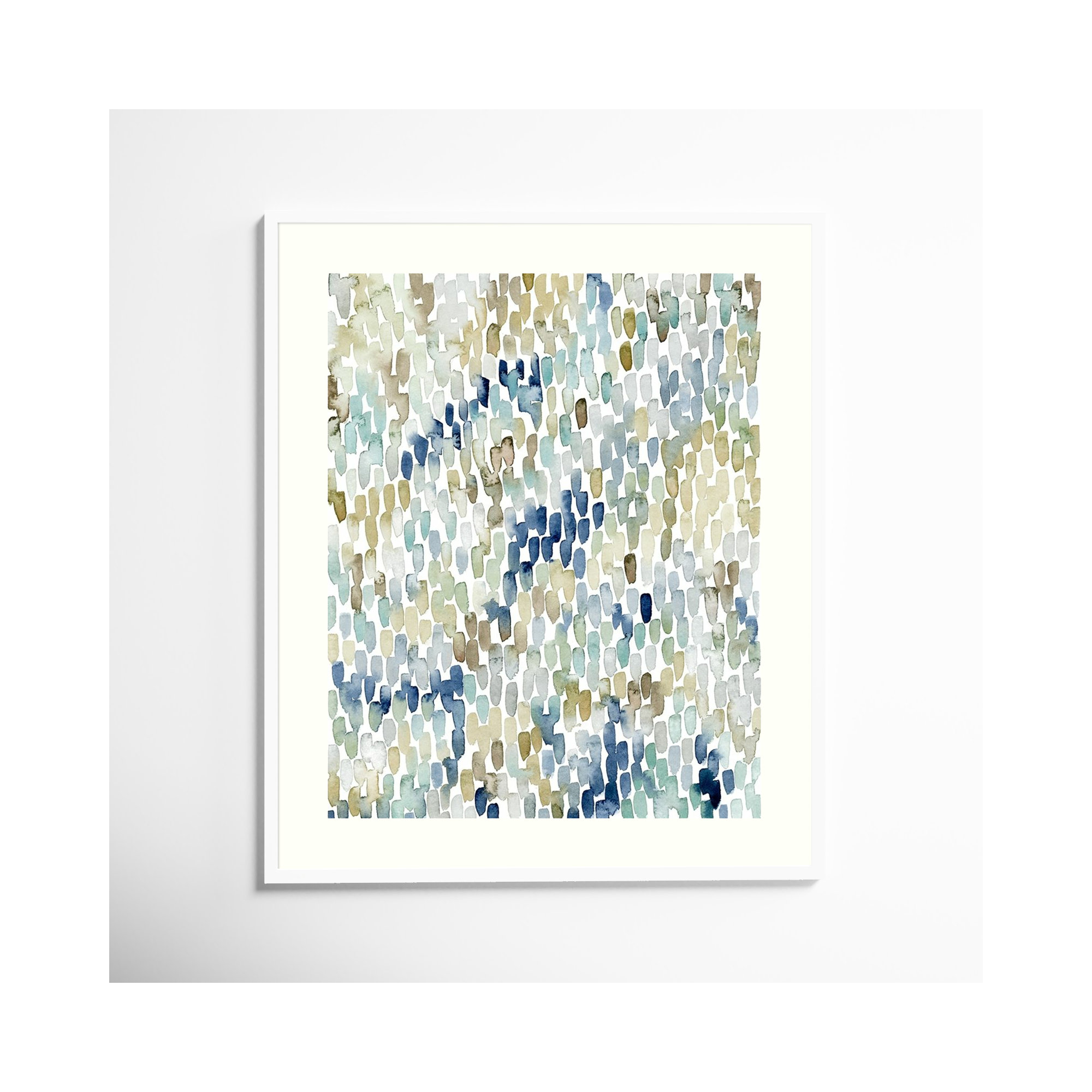 River Wavelets I by Grace Popp, 37" H x 31" W, White Framed Paper