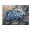 Hortensias dans un jardin en niveaux de gris I - Art mural en bois d'hortensias - sur bois de pin naturel-1951708354