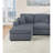 Tanya Modern Sofa Stunning 2Pc Sectional Set Corduroy Couch LAF And RAF Chaise Armless Loveseatfurniture-126592710