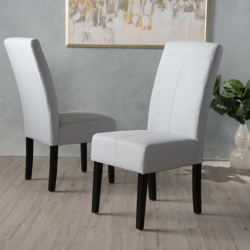 Chaise de salle à manger Pertica KD, Velours gris clair