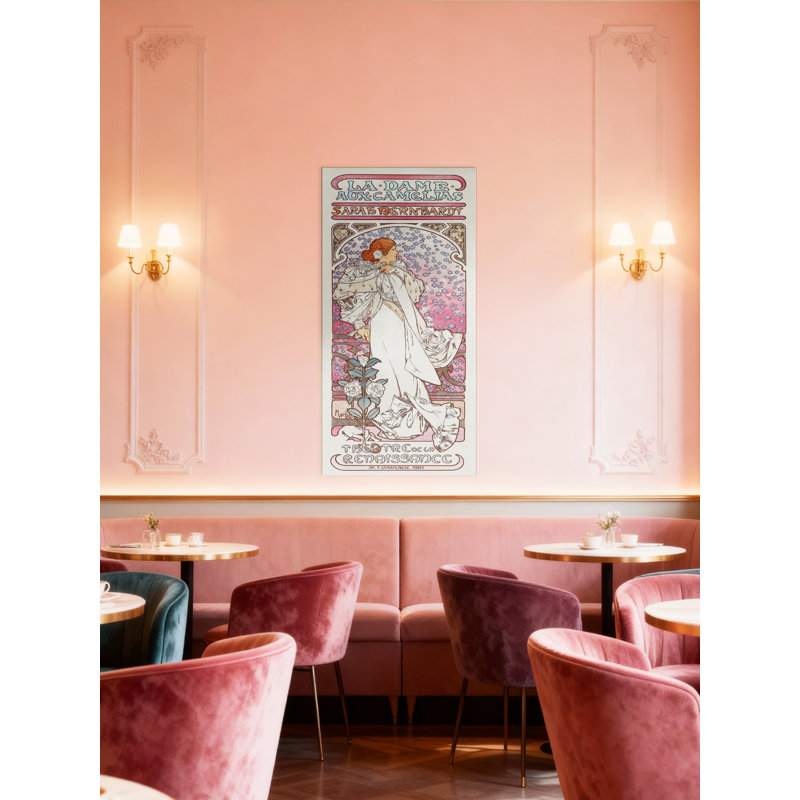"La Dame aux Camélias" Print on Wrapped Canvas, 24" H x 12" W