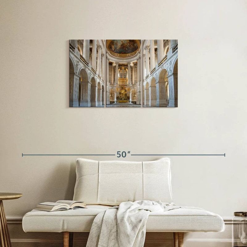 Royal Chapel At Versailles, 20" H x 33" W
