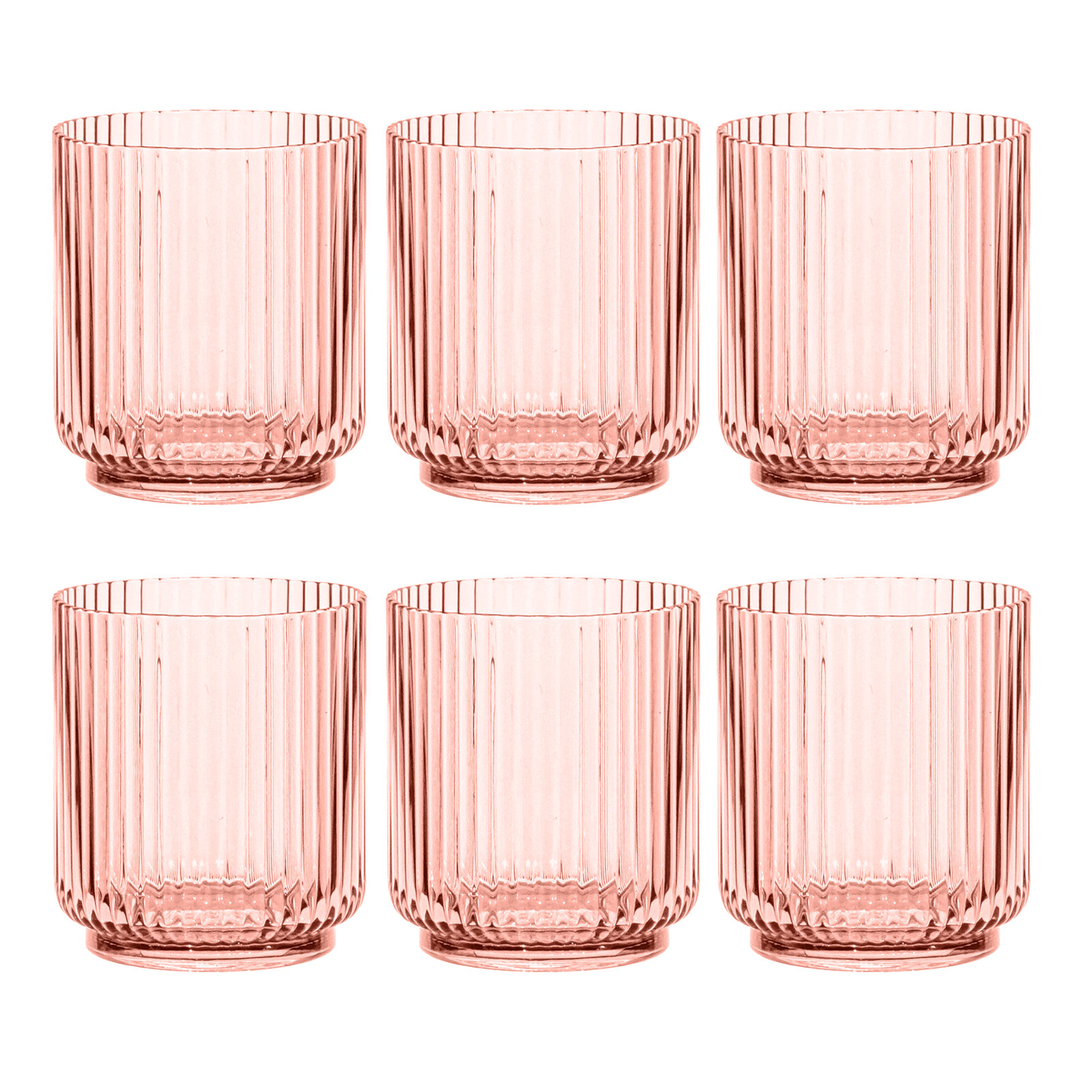 Indra Acrylic Drinking Glass, Pink, 15oz.