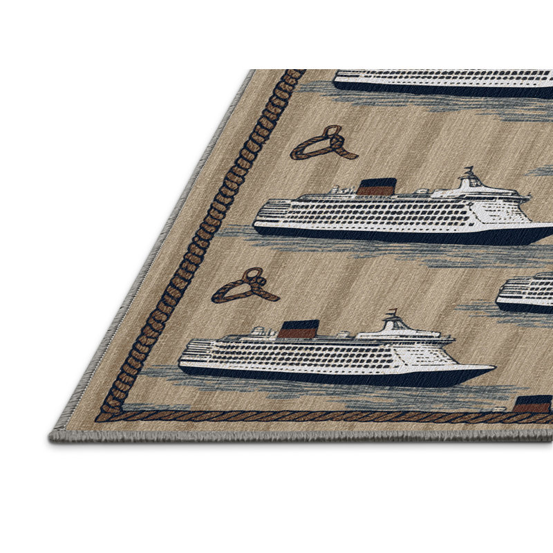  Tapis nautique lavable, Rond 4 pi