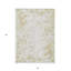 Tapis intérieur lavable abstrait doré et ivoire 3 pi x 5 pi