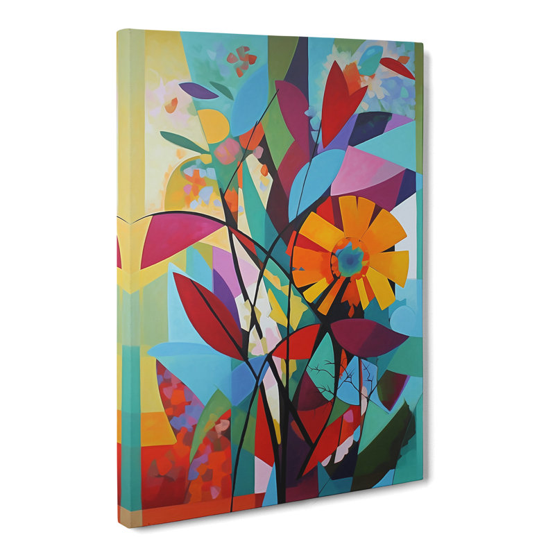 Constructivism Flowers Vol.5 - Wrapped Canvas, 76cm H x 50cm W x 3cm D