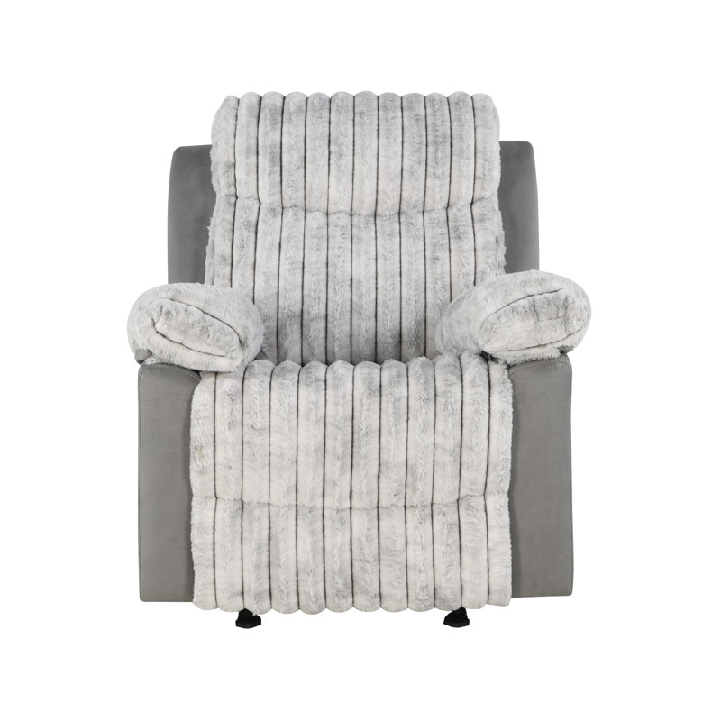 Yardley U6028 Glider Recliner, Gray