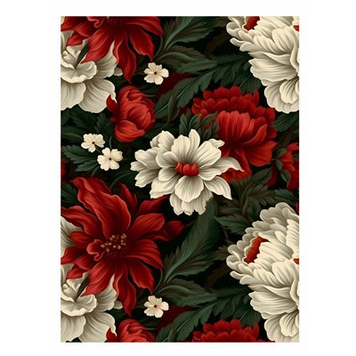 «Floral Dreaming of Luxe Flowers VII», reproduction d'art classique sans cadre