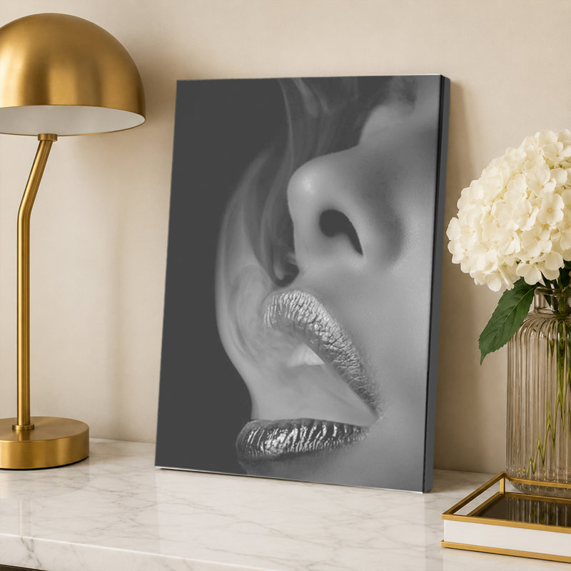 «Black and White Lips», affiche d'art, 12x18inch, Artwork Design-2