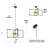 Marval 4 - Light Dimmable Chandelier