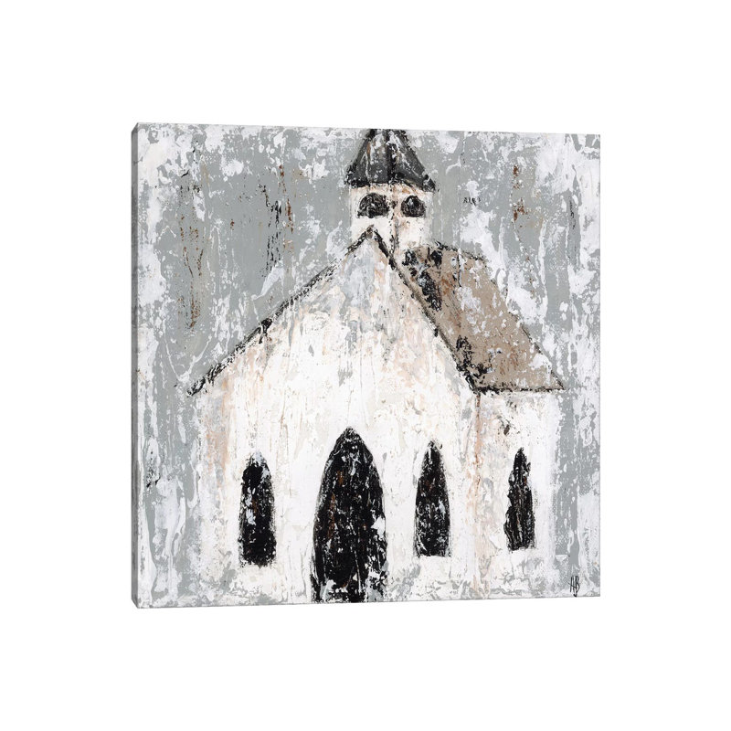 " Abstract Church " by Ashley Bradley, No Mat, Wrapped Canvas, 48" H x 48" W x 1.5" D
