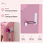 Miroir de coiffeuse à DEL avec tabouret, coiffeuse pour chambre à coucher, 2 tiroirs et 5 armoires de rangement-826065380