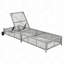 Chaise longue de patio avec dossier à 5 positions-556101481
