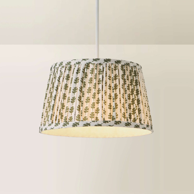 Tavontae Blended Fabric Dome Lamp Shade ( Slip-On ), 15cm H x 25cm W x 25cm D, Green