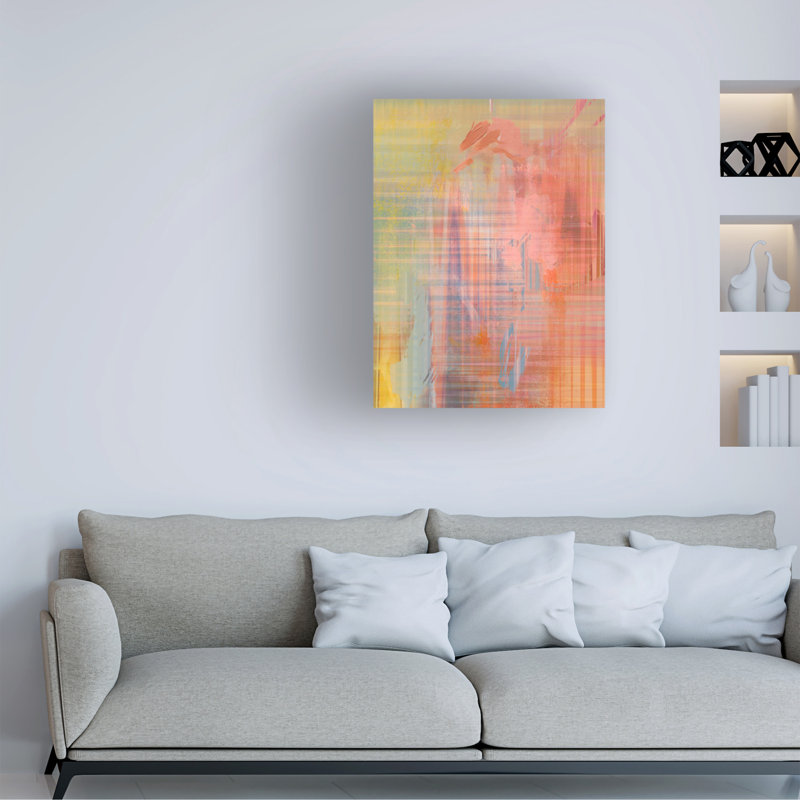Art mural sur toile tendue - «Cyber Composite I» de Victoria Barnes pour décoration de salon, de chambre à coucher ou de bureau - 35 x 47
