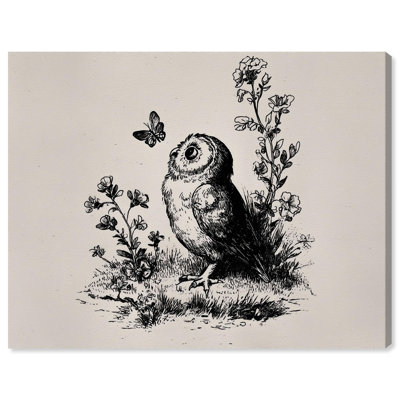 Owlito II, reproduction d'art sur toile par Art Remedy