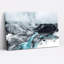 «Turquoise River And Steam Vents In Volcanic Landscape», art mural sur toile-133552526