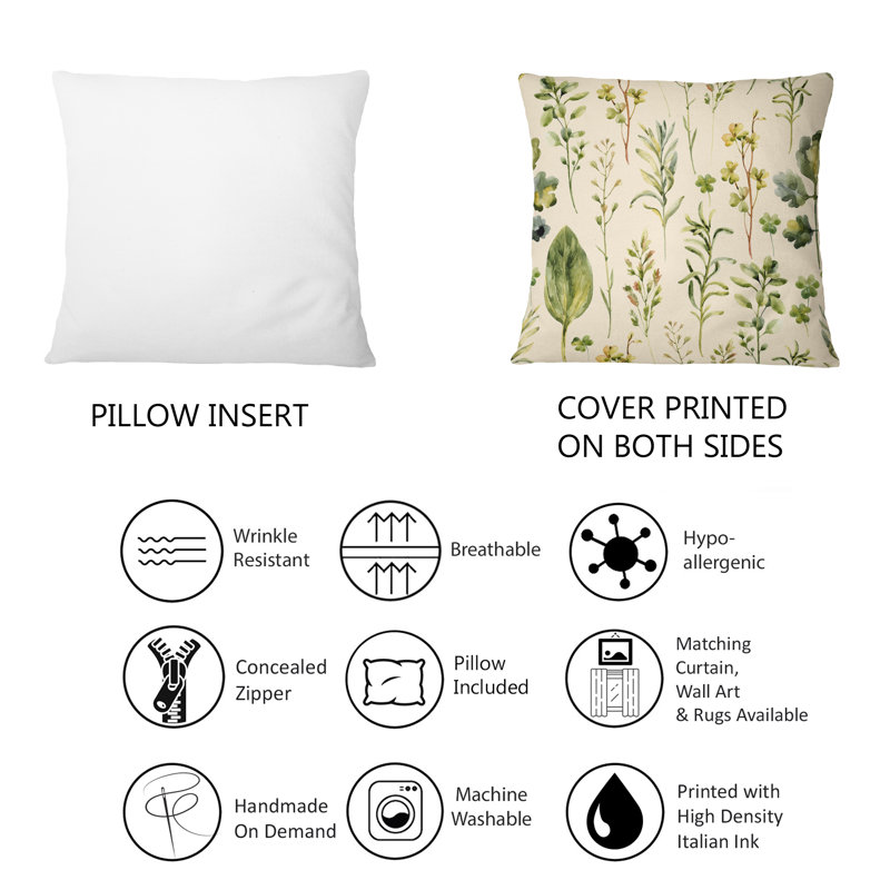 Floral Throw Pillow