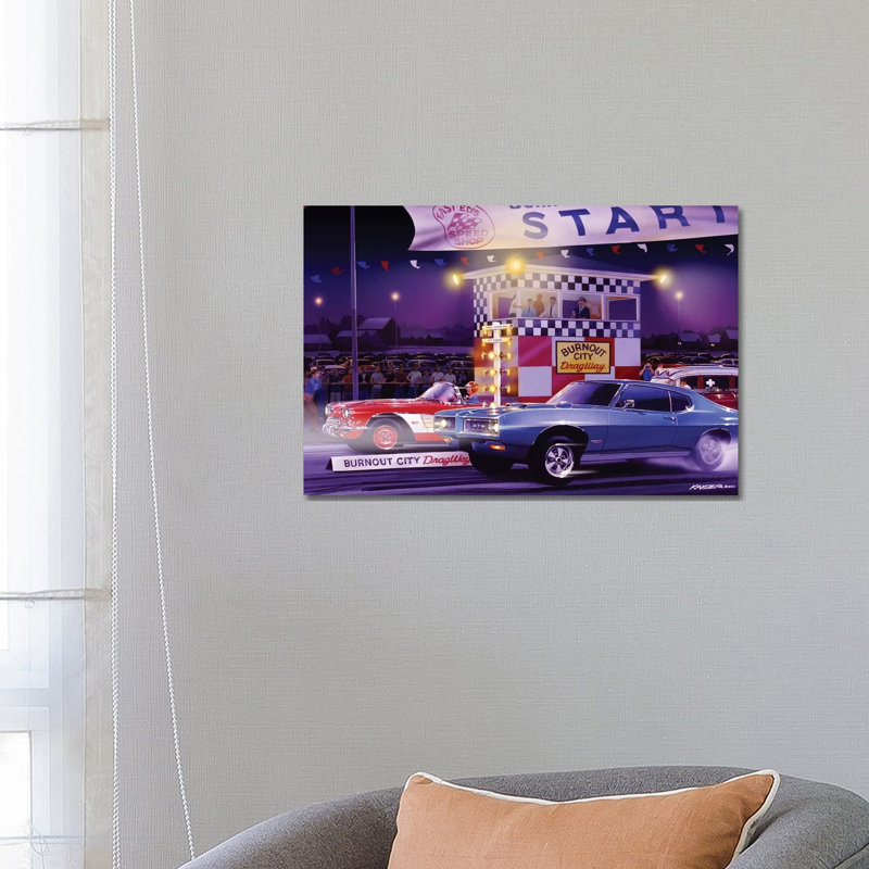 Drag City by Bruce Kaiser - Wrapped Canvas Gallery-Wrapped Canvas Giclée, 66.04 cm H x 45.72 cm W x 1.91 cm D