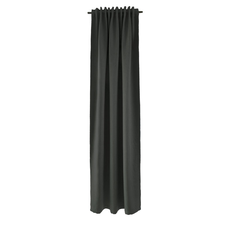 Lockmoor Room Darkening Curtain Single Panel, Black