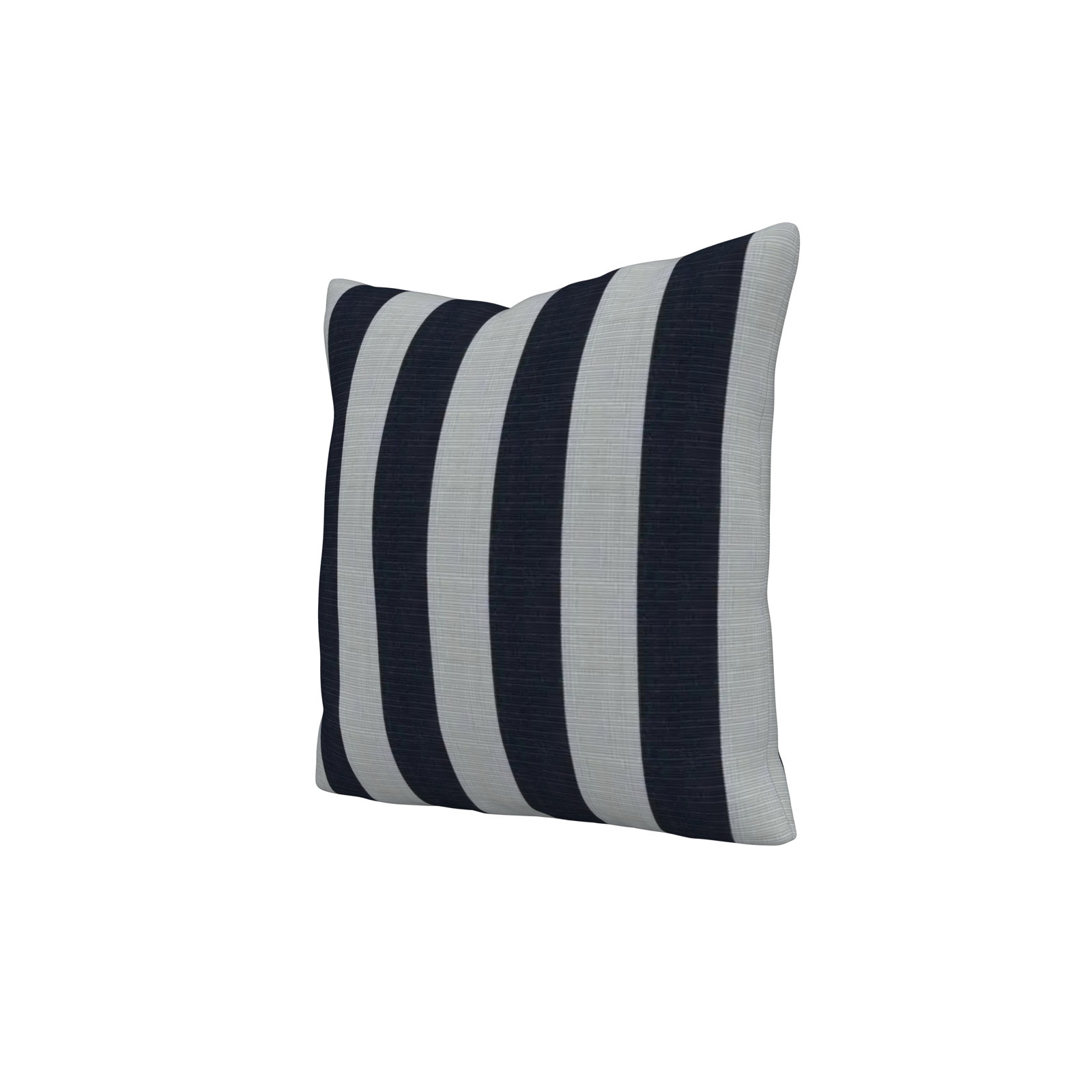 Lani Sunbrella Outdoor/Indoor Throw Pillow, Sunbrella Expressive Mist Striped, Square 14"