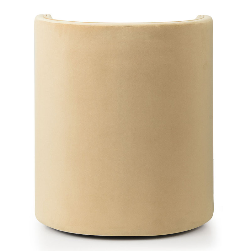 Fauteuil de coiffeuse en velours, Beige miel