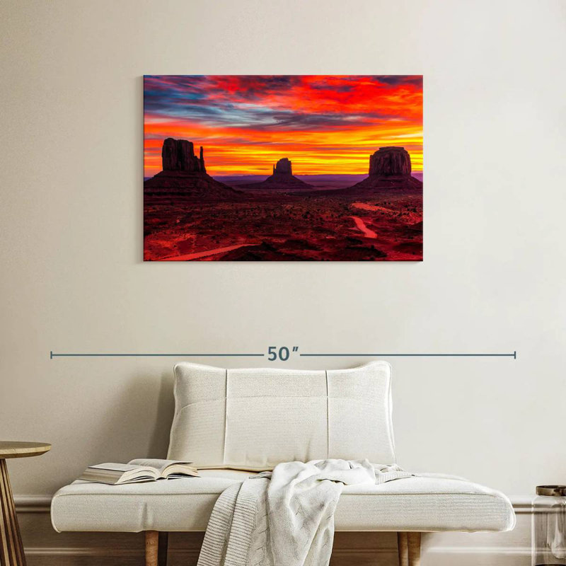Alvord Monument Valley At Sunset, 24" H x 36" W