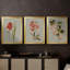 Botanical Array IV - Toile tendue avec châssis sur mesure - 3 pièces-1955093306-1955093254