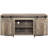 Gray-Washed Tv Stand With Doors And Drawers, Accommodates 50 - 59 Inch Tvs, Rustic Style, Composite Wood, Stylish Gray Washed Finish Chest, Holds Barn Door,