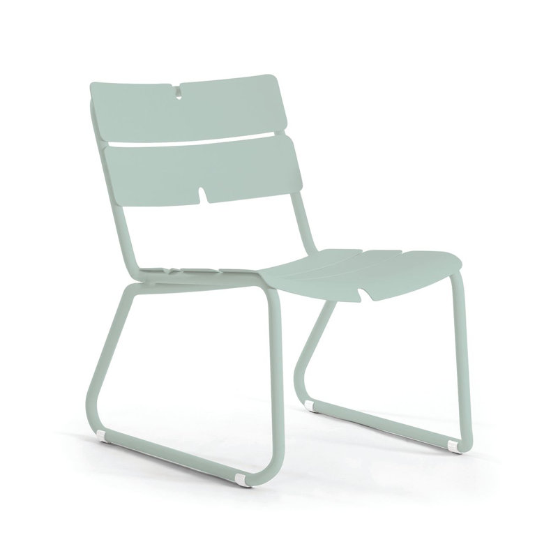 Méridienne Corail, Pas de coussin, Vert pastel