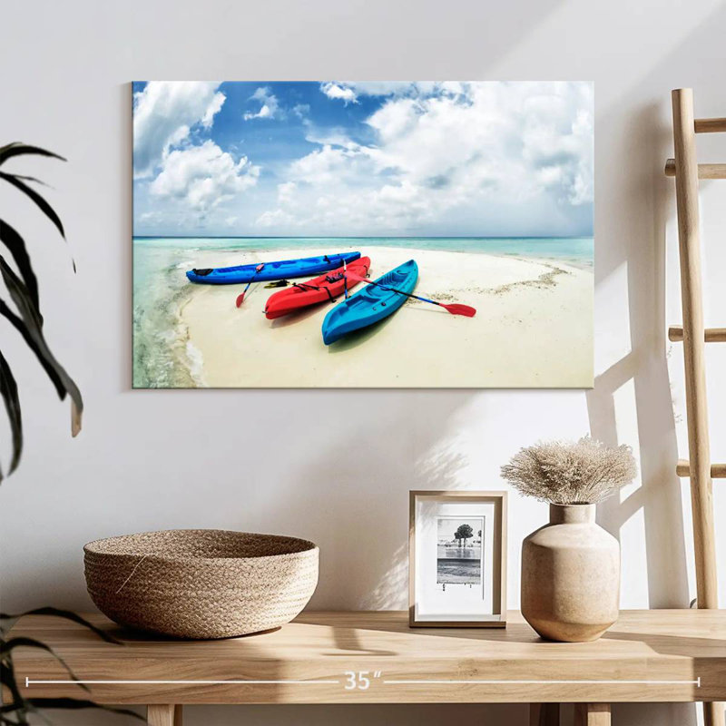 Sireci Kayaks On A Sandbar