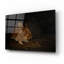  «Resting Bunny Rabbit 3» par Marian Parsons, art mural en verre acrylique, 16 po x 12 po