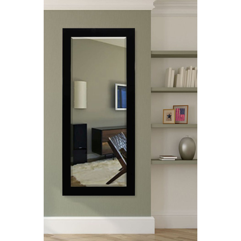 Wood Flat Mirror, 71" H x 31" W
