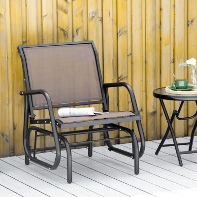 Gennavieve Rocking Metal Chair by Arlmont & Co.