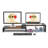 Dual Monitor Stand - Riser 2 Shelf Computer With Adjustable Length And Angle, Stands For Monitors, Desktop Organizer PC, Computer, Laptop
