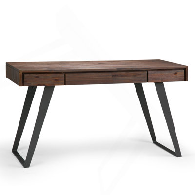 Desk - Distressed Charcoal Brown