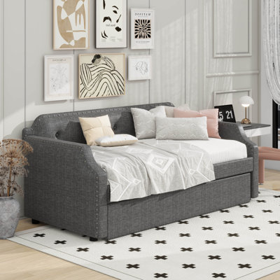 Twin Platform Bed with Trundle
