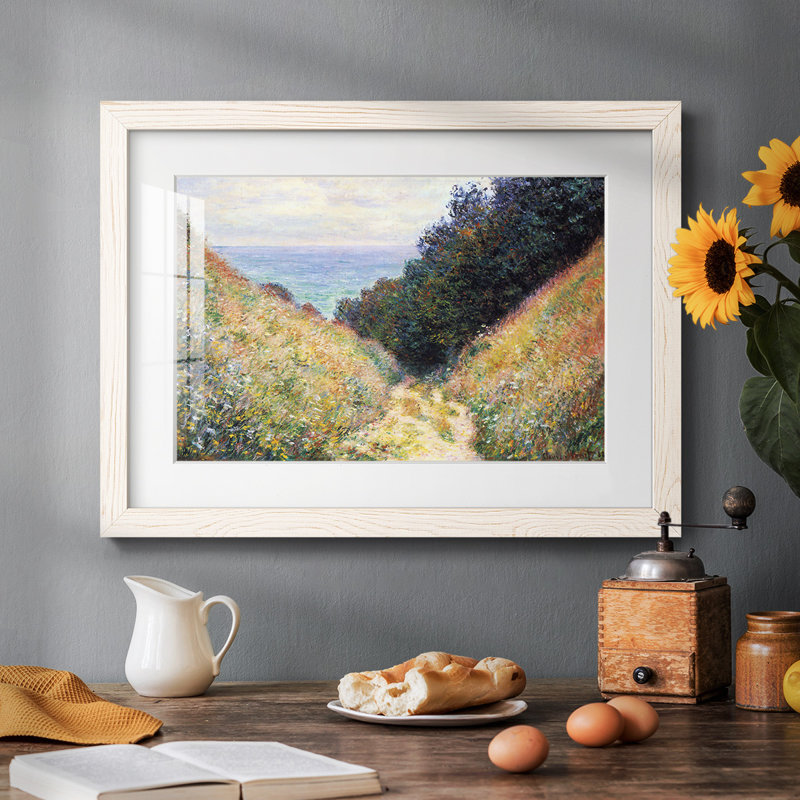 Pourville # 1 par Monet, H 14 po x l 20 po, Blanc
