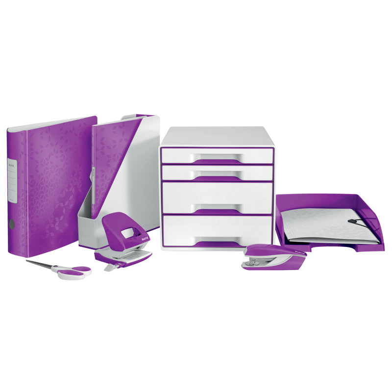 Wow Plastic Paper Organiser, Purple