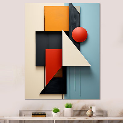 Multicolore Essential Geometric Forms I sur impression sur toile