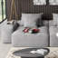 Canapé modulaire Boneless de 113 po, canapé 2 places en chenille scintillante avec 2 chaises et 4 coussins-346756635