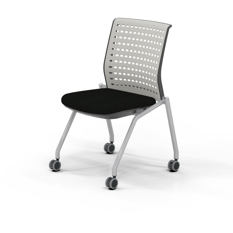 Chaise empilable de formation avec coussin Thesis, Sans armes